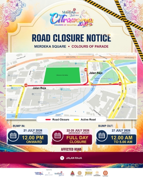 Kuala Lumpur Announces Road Closures For Citrawarna 2026 Festival